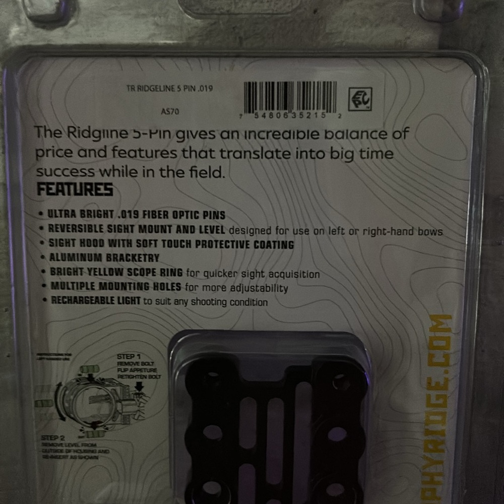Trophy Ridge Ridgeline 5-Pin Sight - Picture 3 of 7